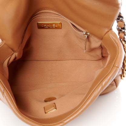 Chanel Lambskin Quilted Medium Chanel 19 Flap Brown 5 of 10