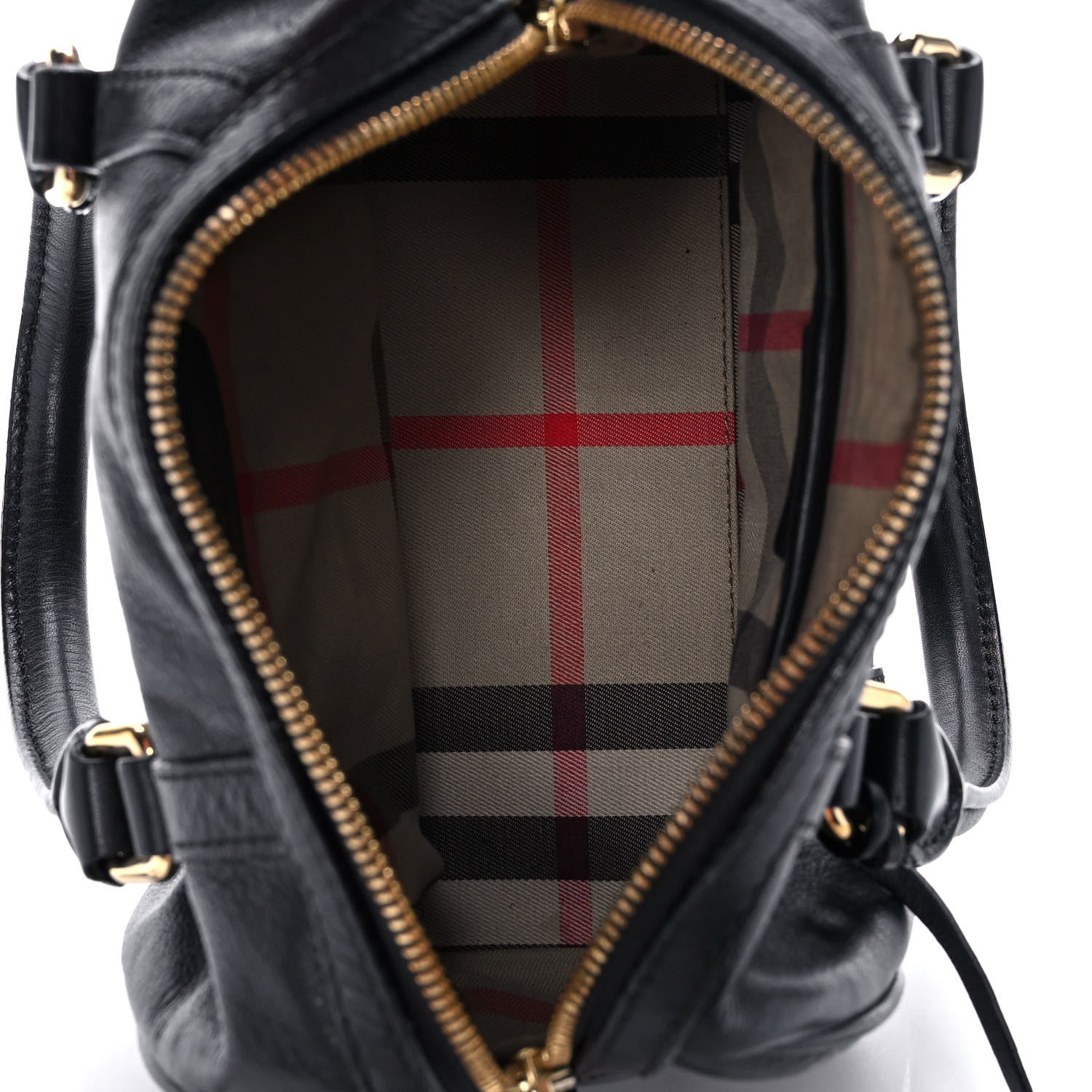 Burberry Grained Calfskin Small Alchester Bowling Bag Black 5 of 12