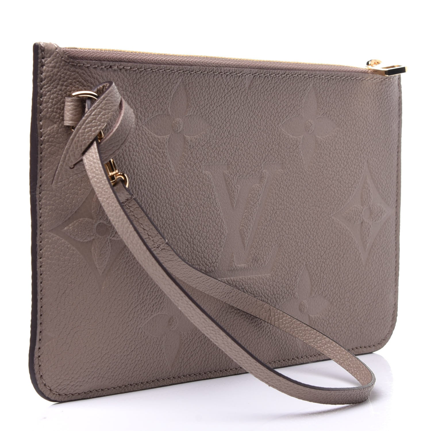 Louis Vuitton Empreinte Monogram Giant Neverfull MM Pochette Tourterelle 3 of 9