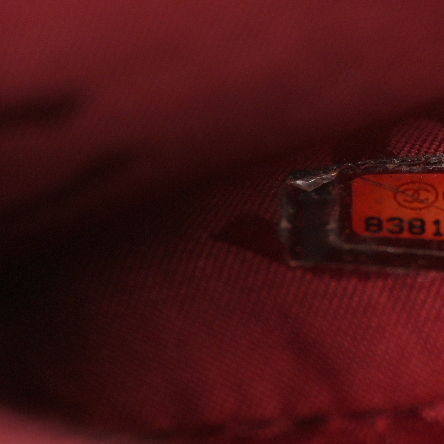 Chanel Calfskin Stitch Surpique Bowler Red 7 of 12