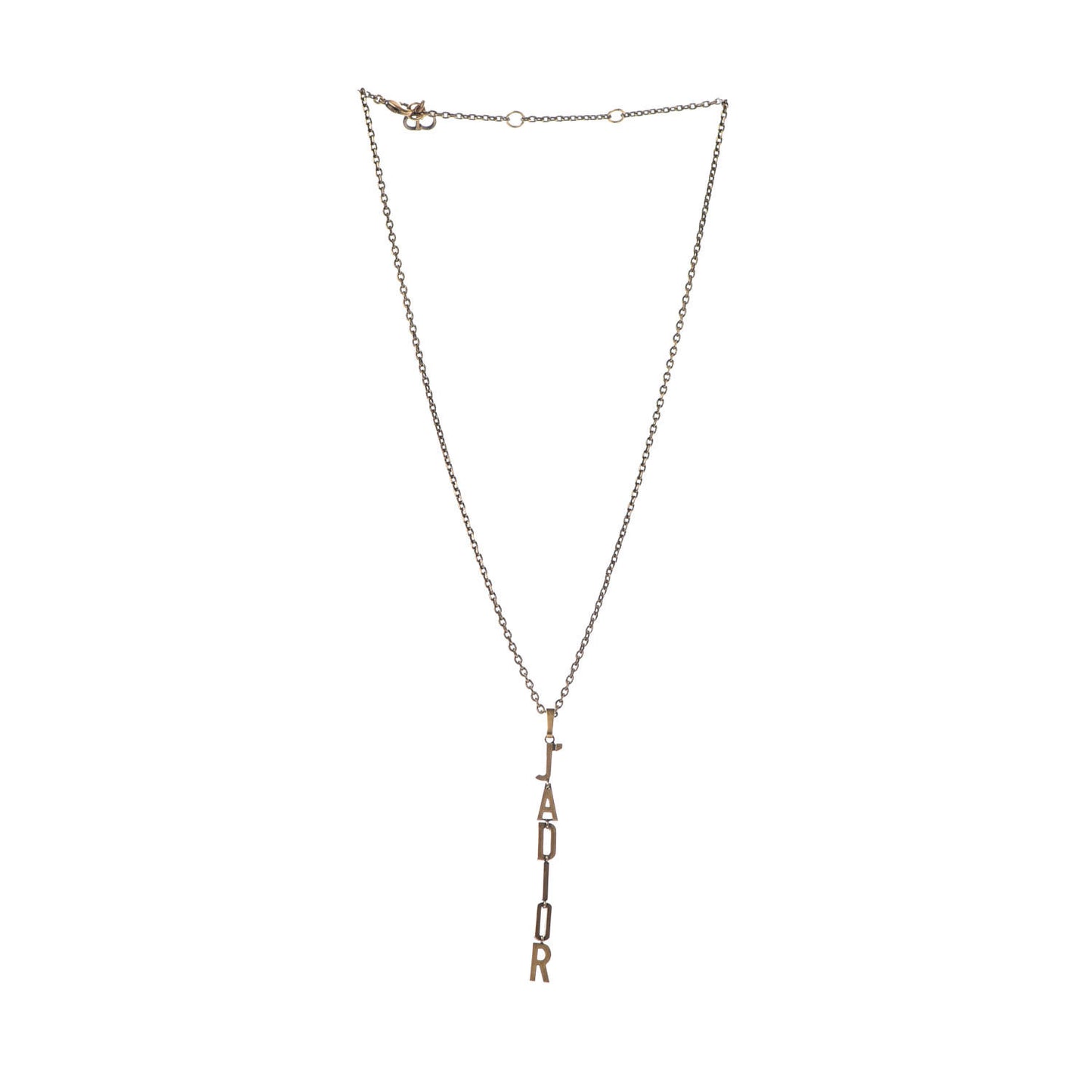 Metal J'Adior Long Necklace Aged Gold