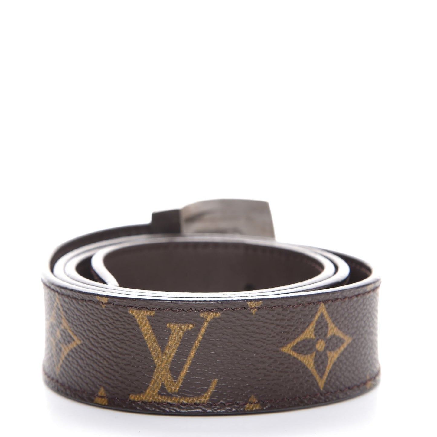 Monogram LV Cut Reversible Belt 80 32