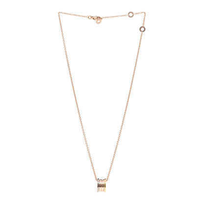 Bulgari 18K Rose White Yellow Gold B.Zero1 Pendant Necklace 3 of 6