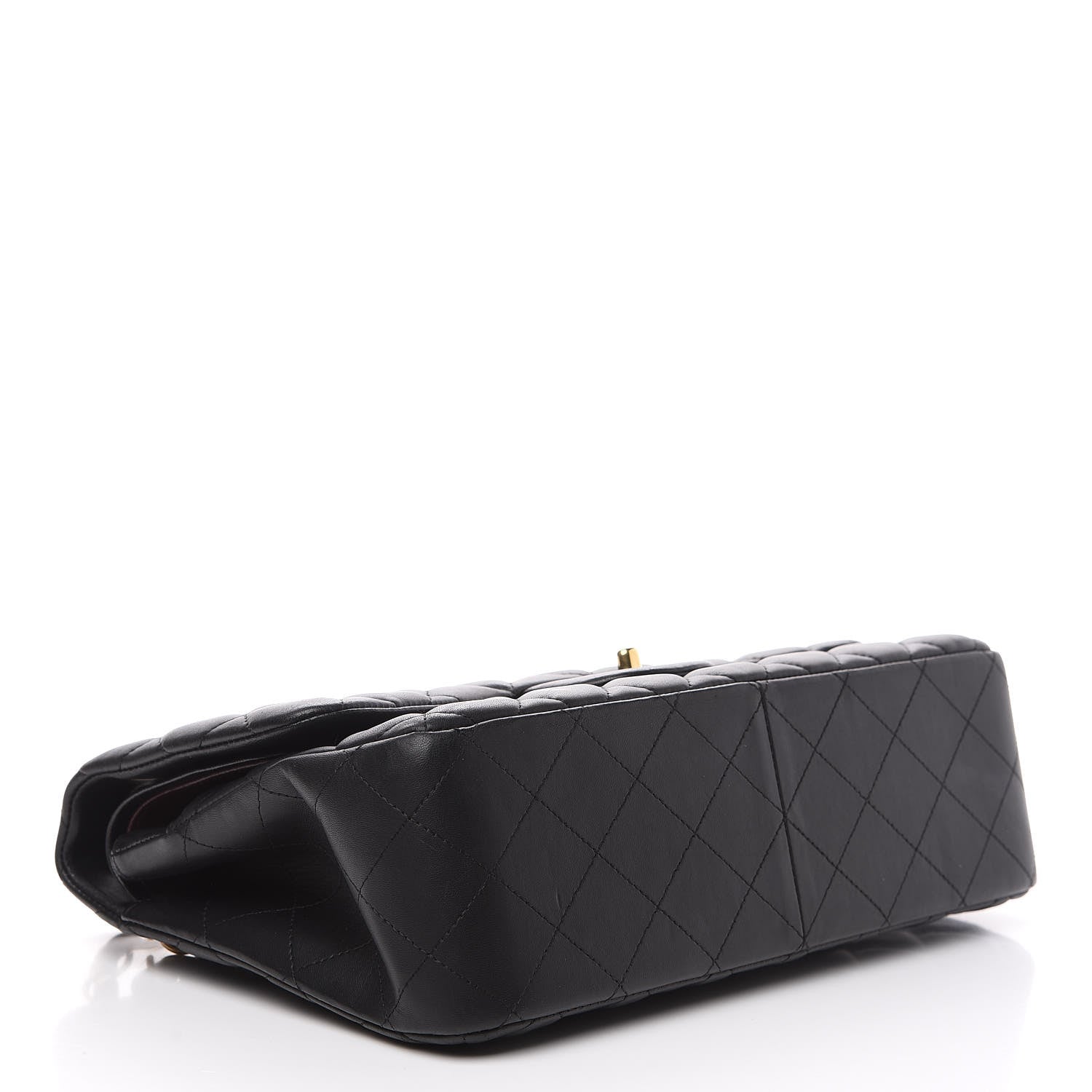 Chanel Lambskin Quilted Jumbo Double Flap Black 3 of 15