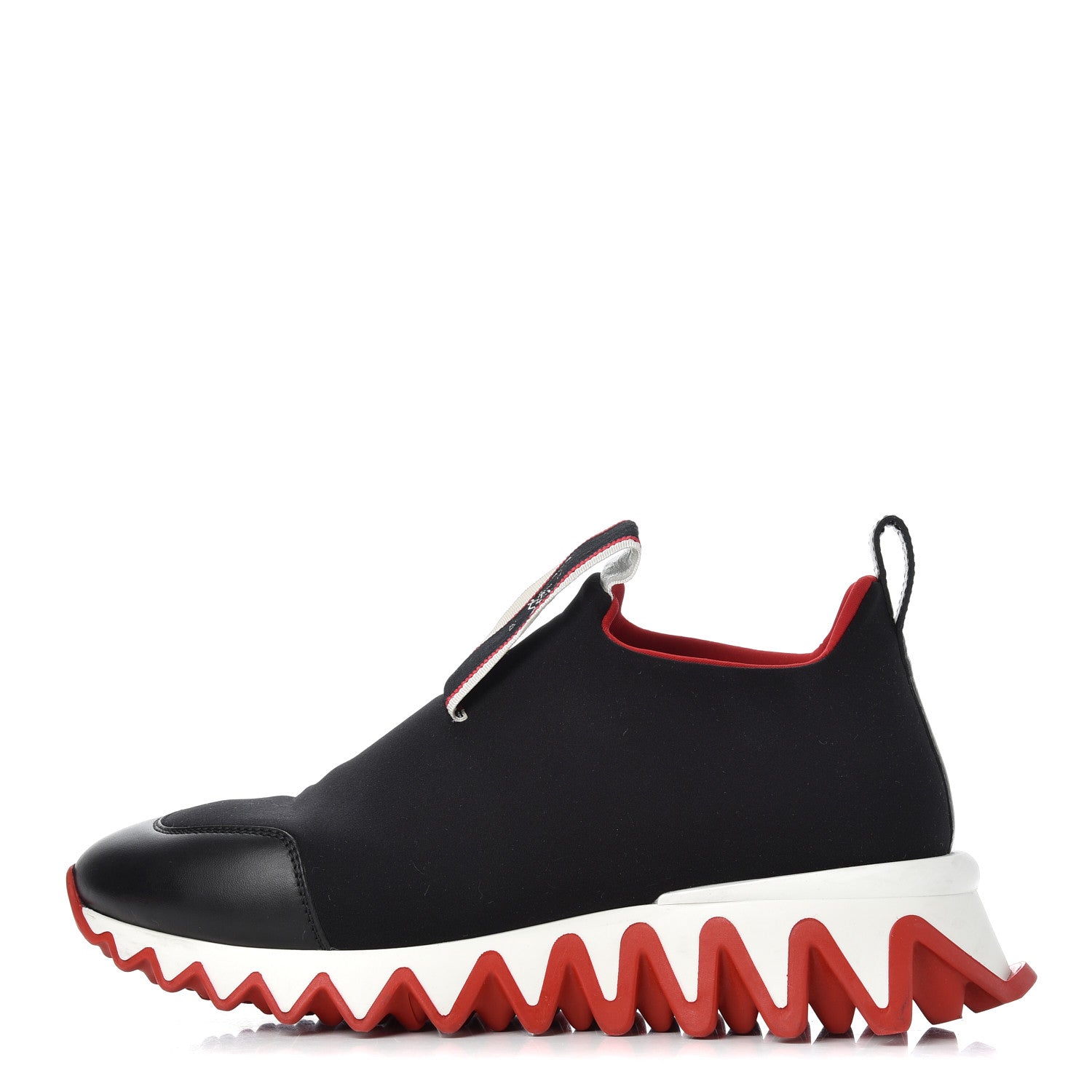 Christian Louboutin Neoprene Tiketa Flat Sneakers 37.5 Black 1 of 22