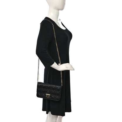 Christian Dior Lambskin Cannage Miss Dior Promenade Pouch Black 2 of 10