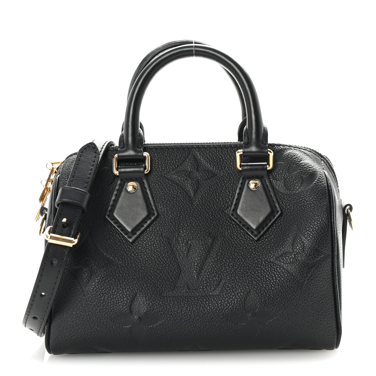 Louis Vuitton Empreinte Monogram Giant Speedy Bandouliere 20 Black 1 of 9