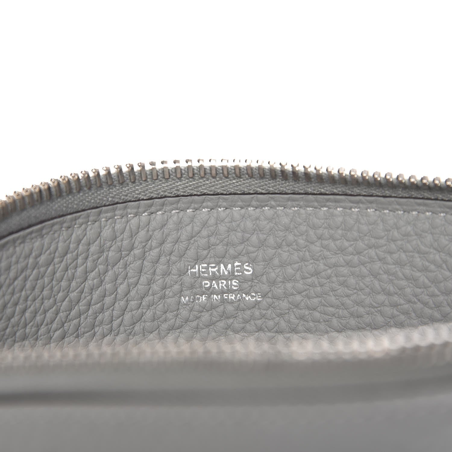 Hermes Togo Barar Pouch Gris Mouette 6 of 8