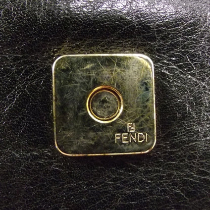 Fendi Vitello Acqua Large Convertible Baguette Black 10 of 15