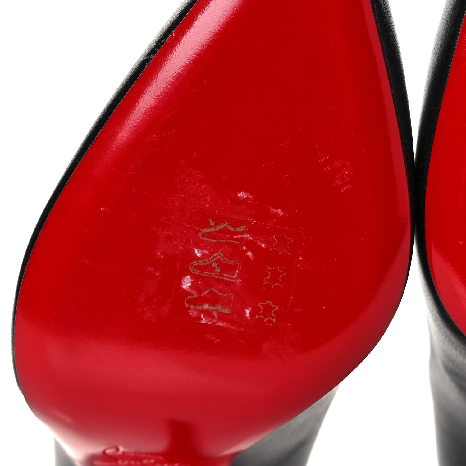 Christian Louboutin Shiny Nappa Pigalle Follies 100 Pumps 38.5 Black 7 of 11