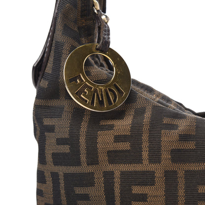 Fendi Zucca Cuoio Lucido Small Chef Hobo Tobacco Moro 10 of 10