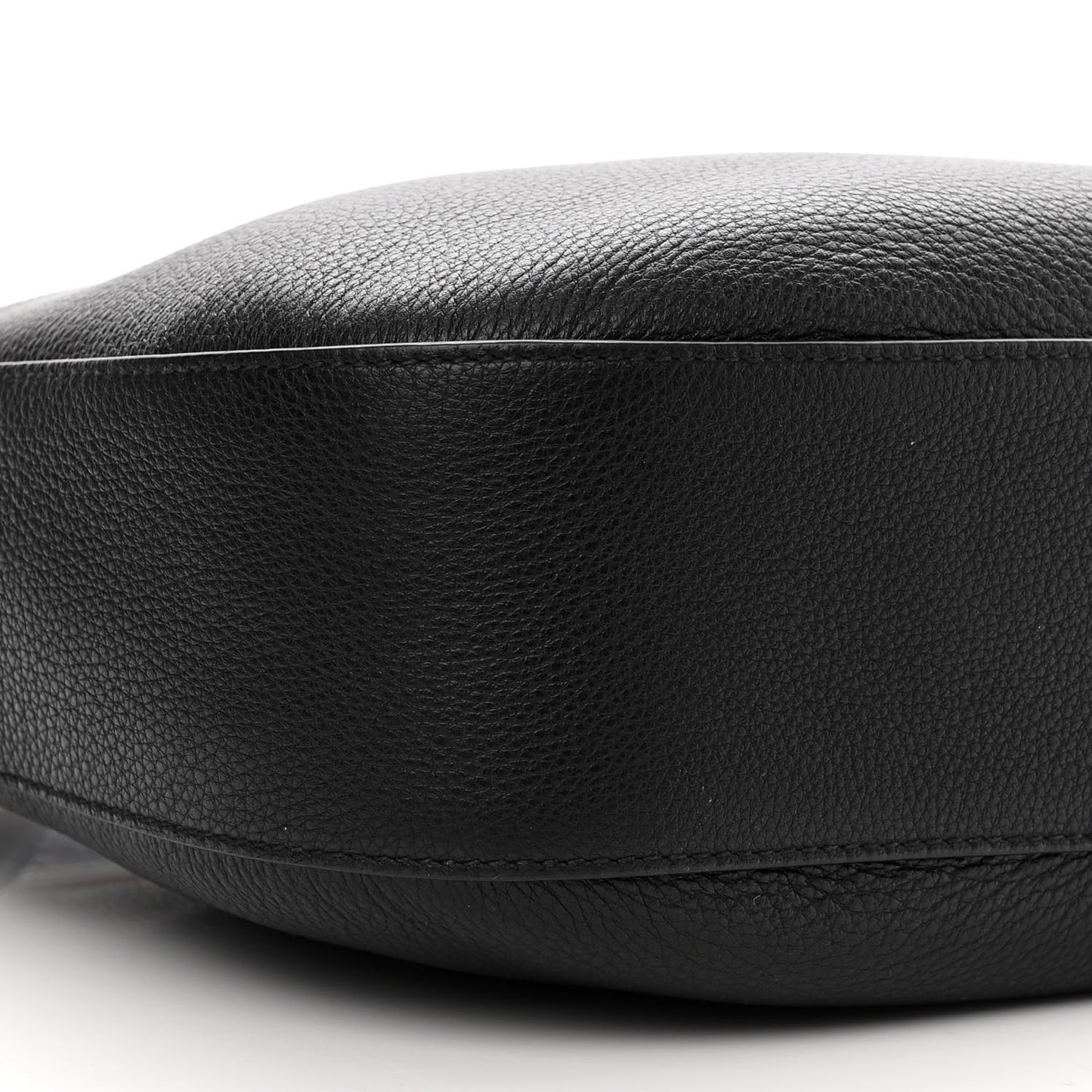 Vitello Phenix Zippered Messenger Hobo Black