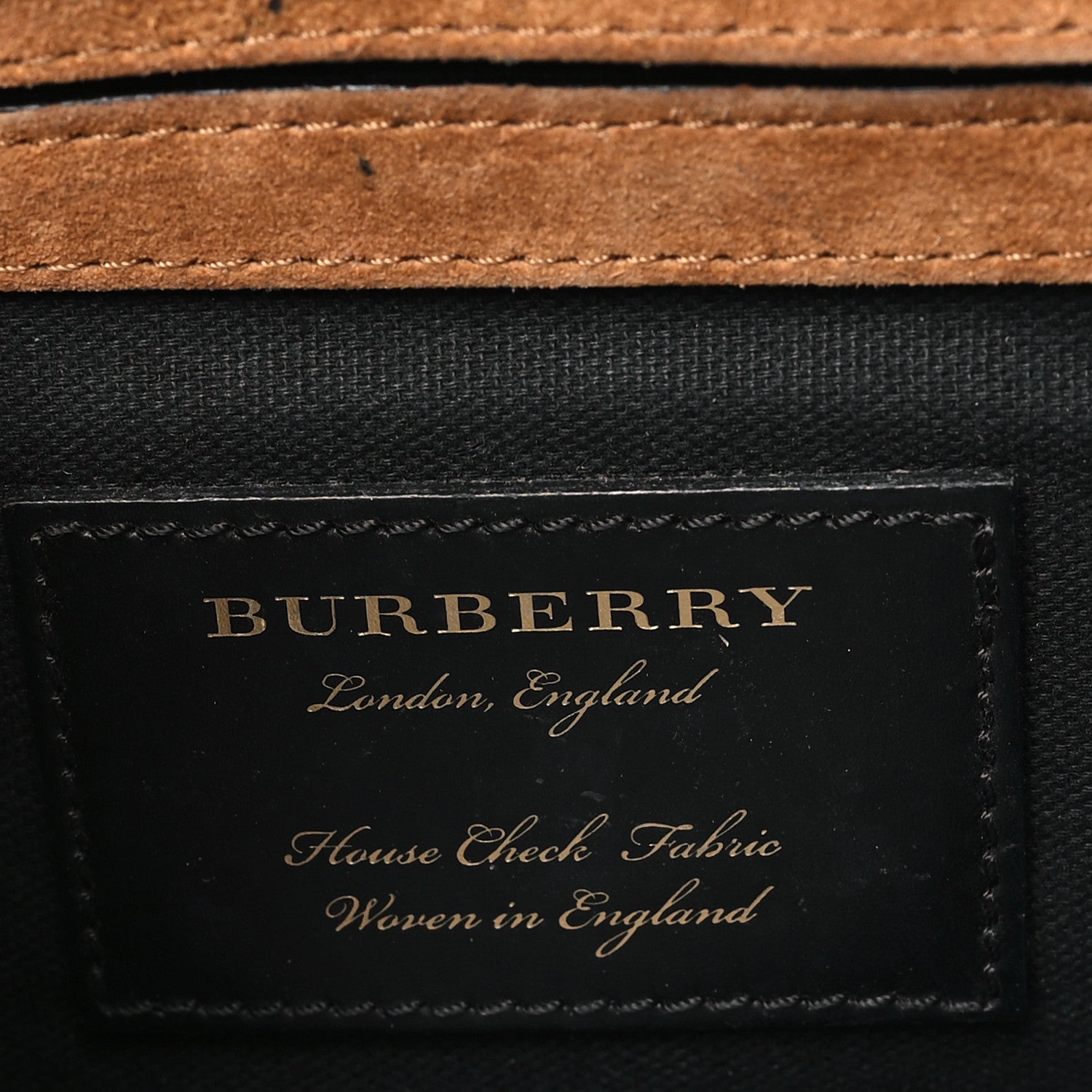 Burberry Derby Calfskin House Check Small Macken Crossbody Bag Black 6 of 8