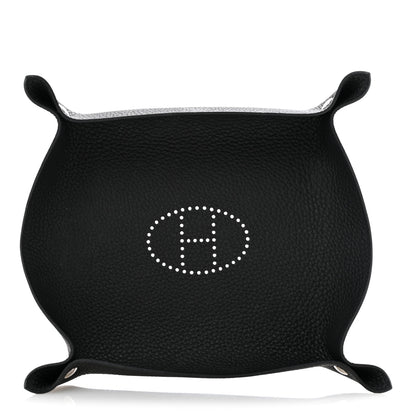 Hermes Taurillon Clemence Mises et Relances Change Tray Black 1 of 8