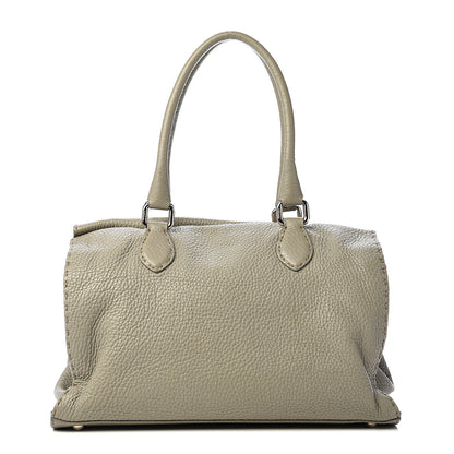 Fendi Calfskin Romano Selleria Tote Grey 1 of 13