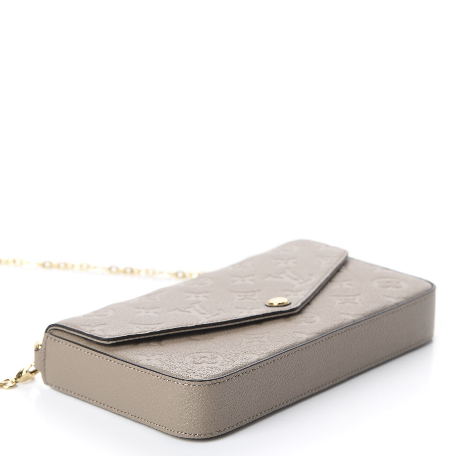 Louis Vuitton Empreinte Pochette Felicie Chain Wallet Tourterelle 3 of 10