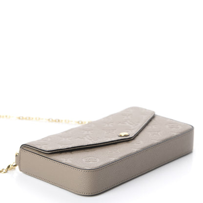 Louis Vuitton Empreinte Pochette Felicie Chain Wallet Tourterelle 3 of 10