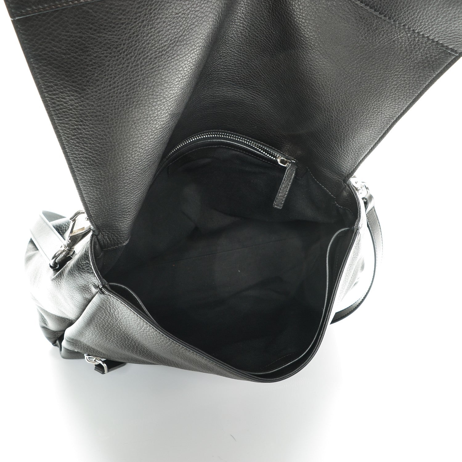 Givenchy Waxy Grained Calfskin Medium Pandora Pure Flap Bag Black 5 of 9
