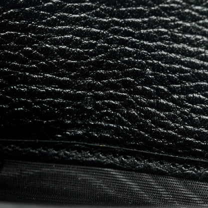 Gucci Dollar Calfskin Monochrome GG Marmont Zip Around Wallet Black 6 of 9