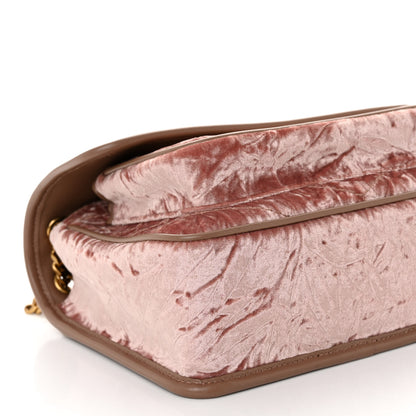 Saint Laurent Velvet Monogram Matelasse Baby Niki Chain Satchel Pink 8 of 9