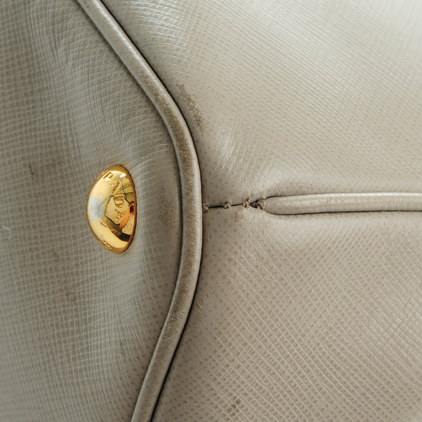 Saffiano Small Galleria Double Zip Tote Pomice