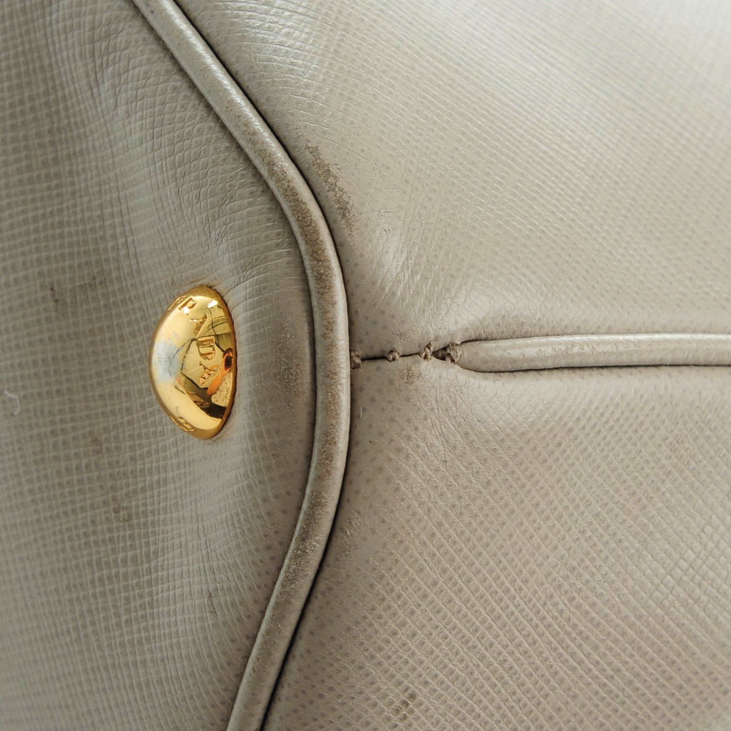 Prada Saffiano Small Galleria Double Zip Tote Pomice 12 of 12