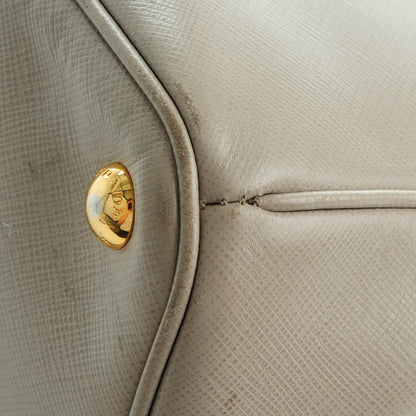 Prada Saffiano Small Galleria Double Zip Tote Pomice 12 of 12