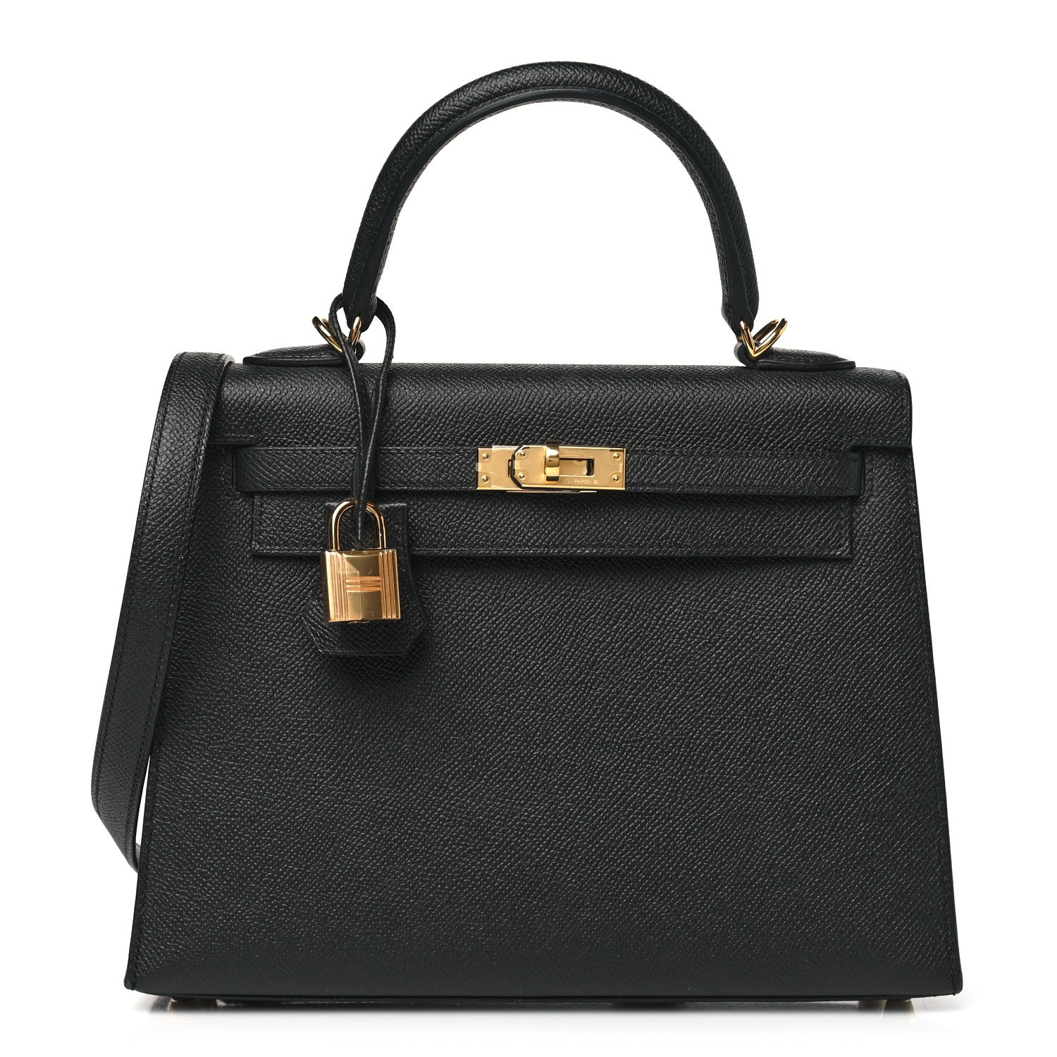 Hermes Epsom Kelly Sellier 25 Black 1 of 11