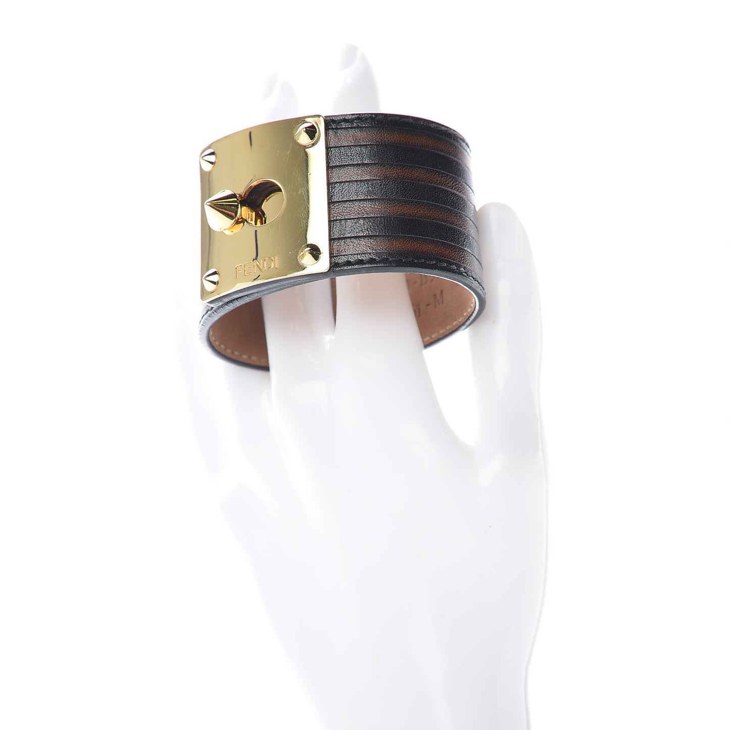Nappa Goldmine Cuff Tobacco Black