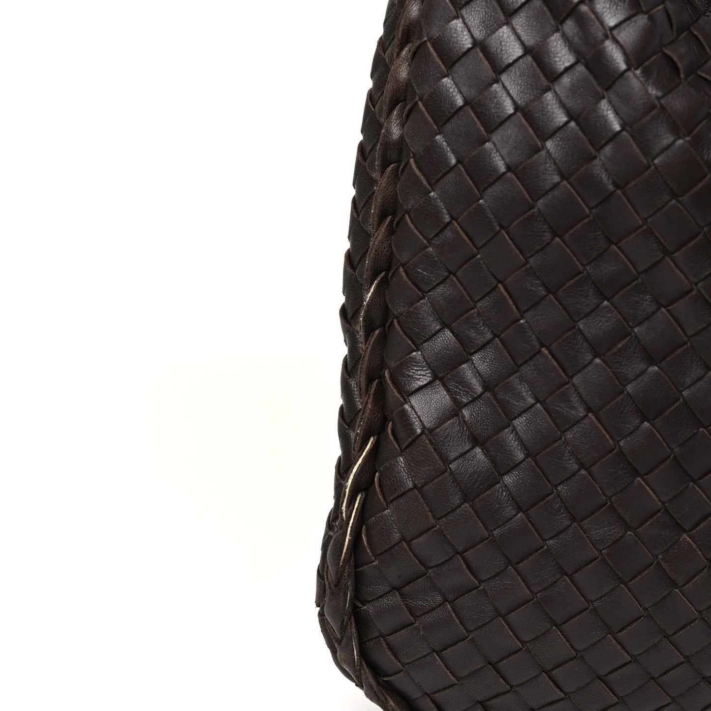 Nappa Intrecciato Medium Veneta Hobo Ebano