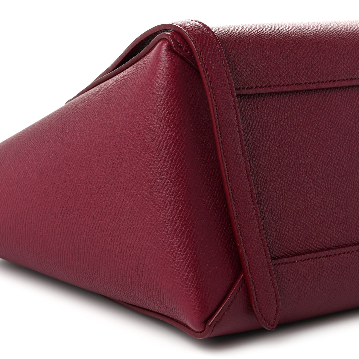 Grained Calfskin Micro Belt Bag Plum