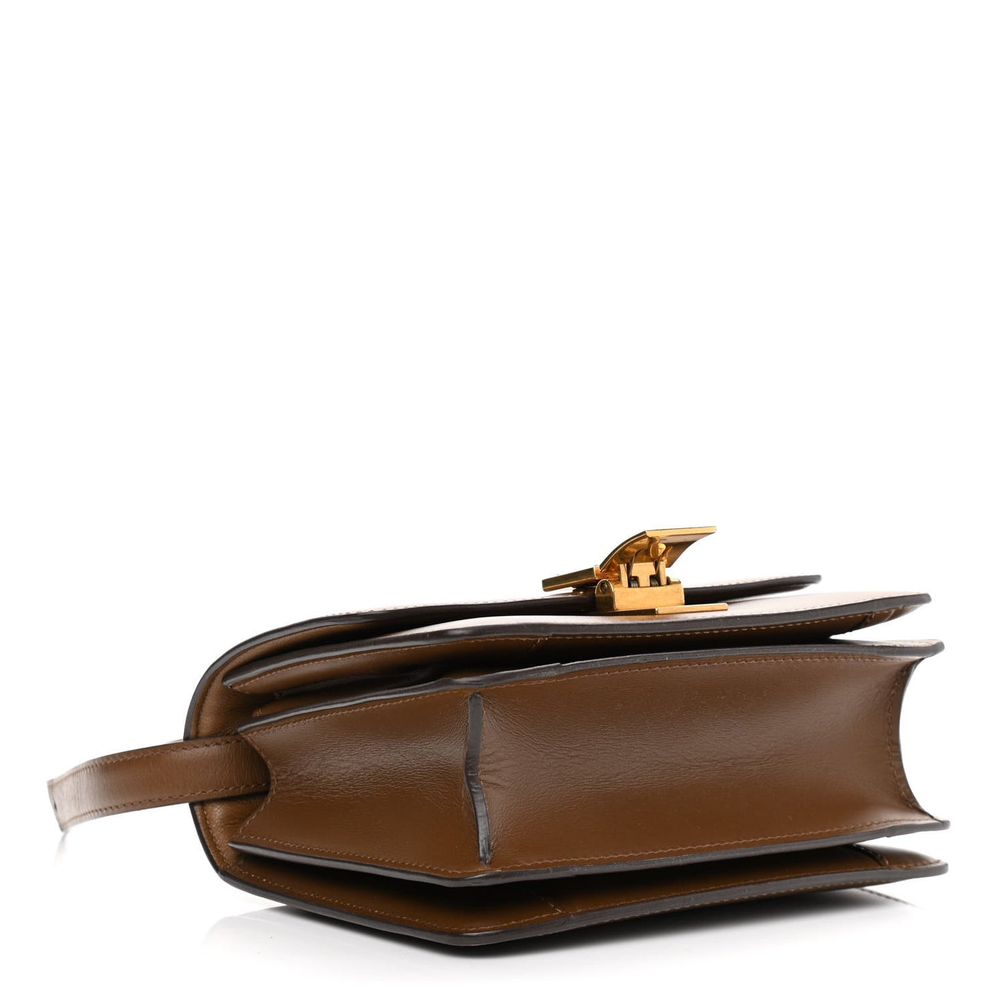 Box Calfskin Small Classic Box Flap Bag Camel