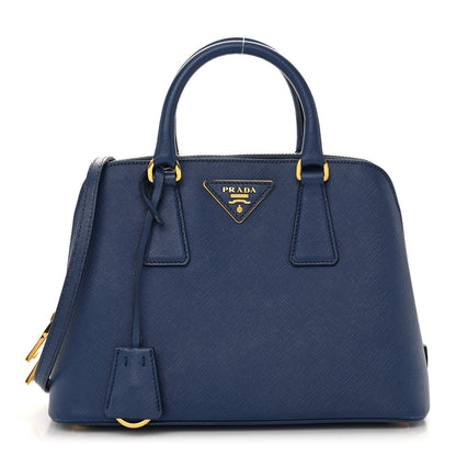 Prada Saffiano Lux Small Promenade Tote Bluette 1 of 10