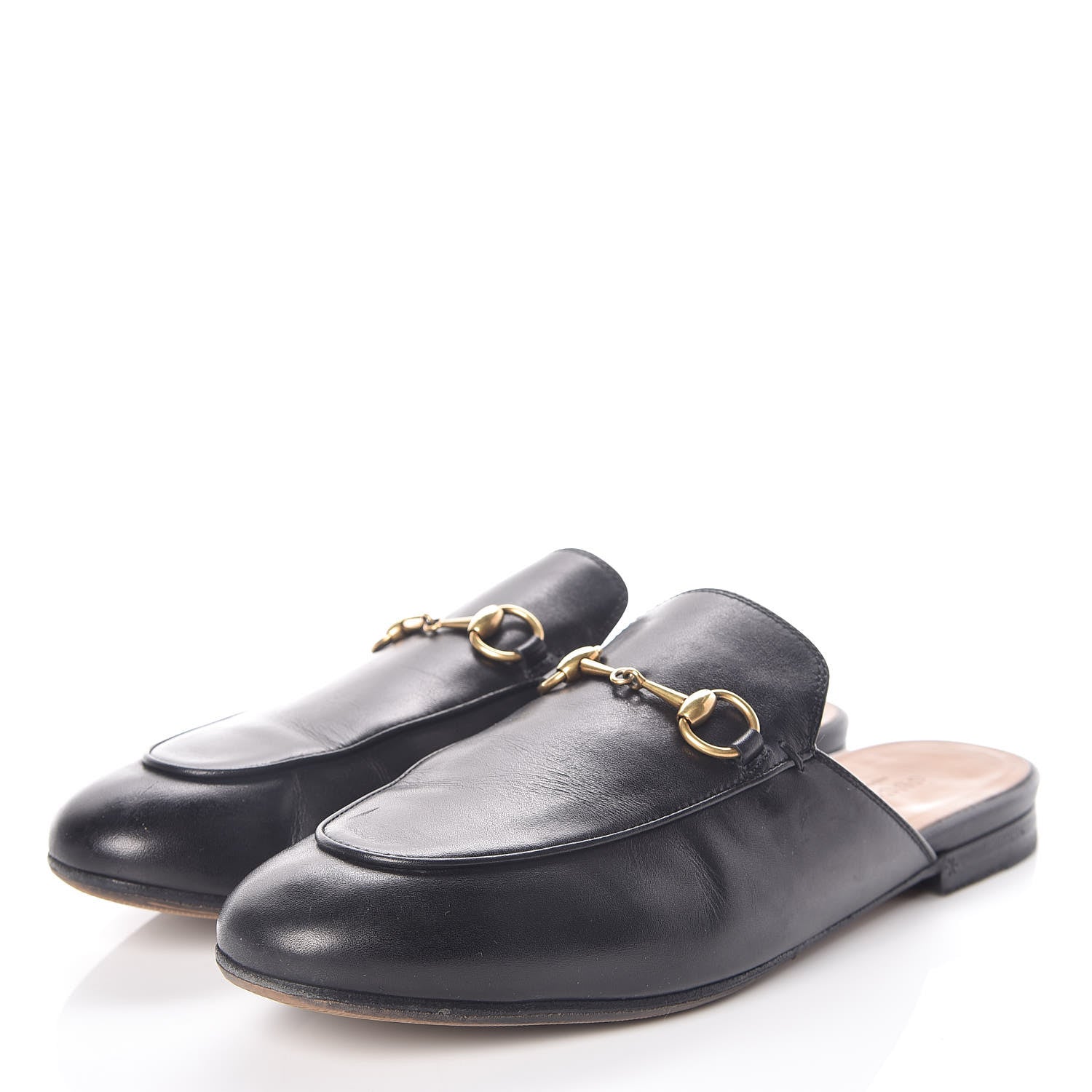 Gucci Calfskin Womens Princetown Slippers 38.5 Black 3 of 12