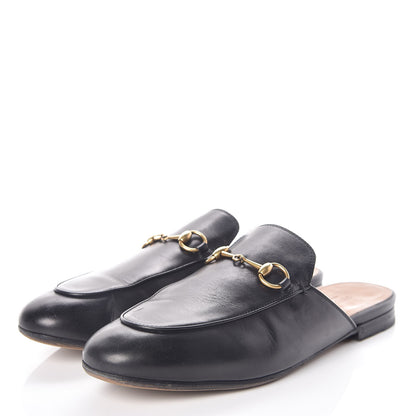Gucci Calfskin Womens Princetown Slippers 38.5 Black 3 of 12