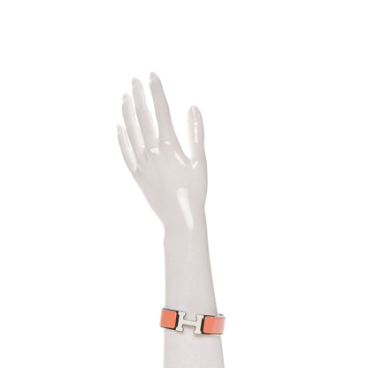 Hermes Enamel Wide Clic Clac H Bracelet GM Orange Fruite 2 of 5