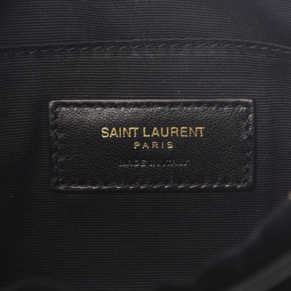 Saint Laurent Velour Matelasse Monogram Lou Belt Bag Black 5 of 10
