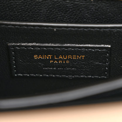 Saint Laurent Grain de Poudre Mini Classic Monogram Cassandra Top Handle Beige 6 of 10
