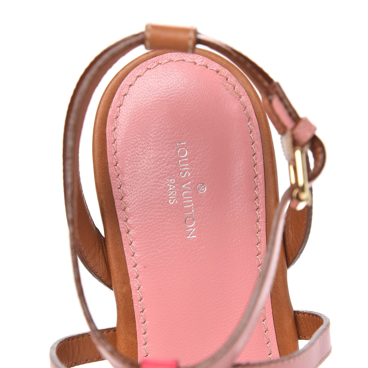 Calfskin Farenheit Flat Sandals 40 Pink