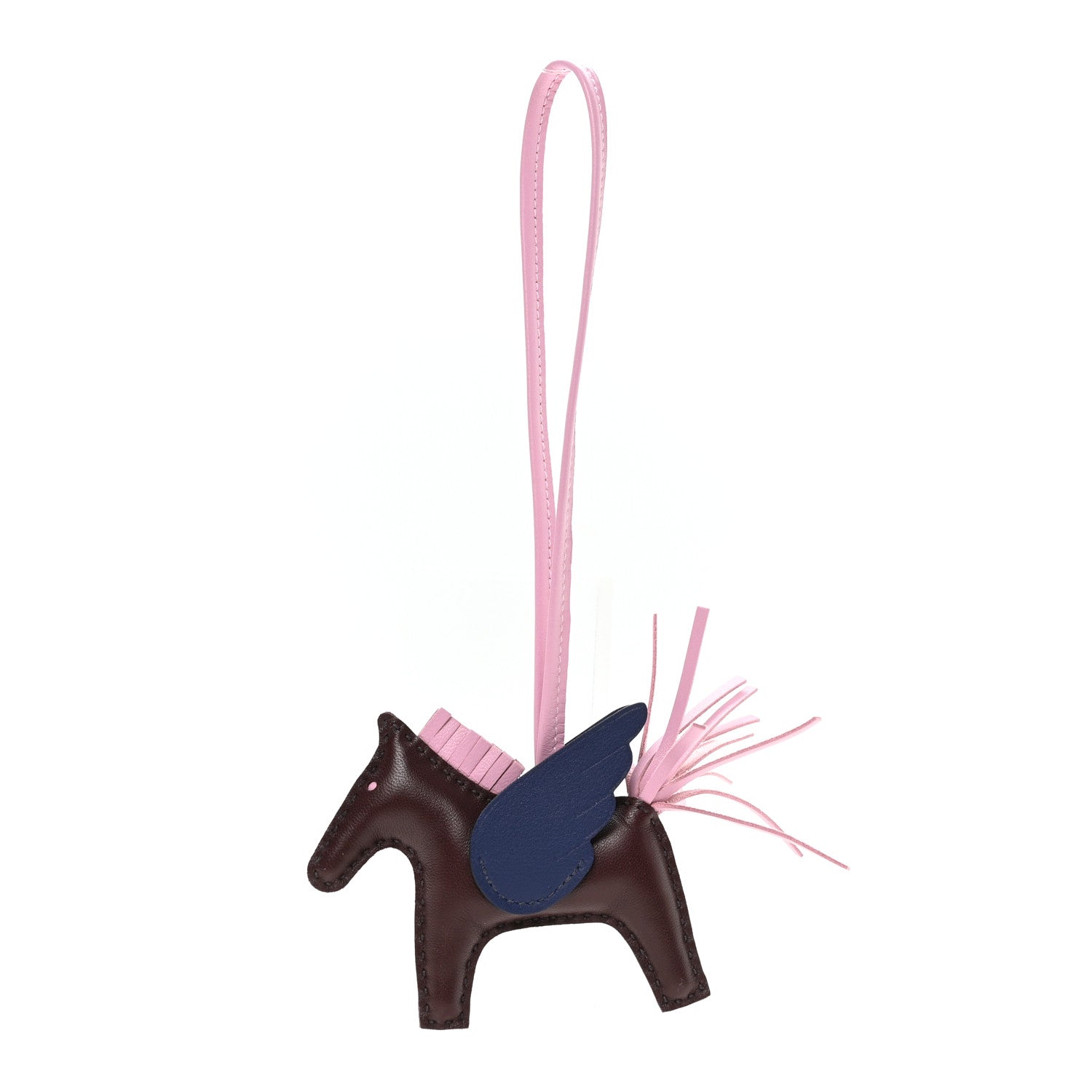 Hermes Milo Lambskin Grigri Rodeo Pegase Horse Bag Charm Rouge Sellie Mauve Sylvestre Bleu Saphir 1 of 4