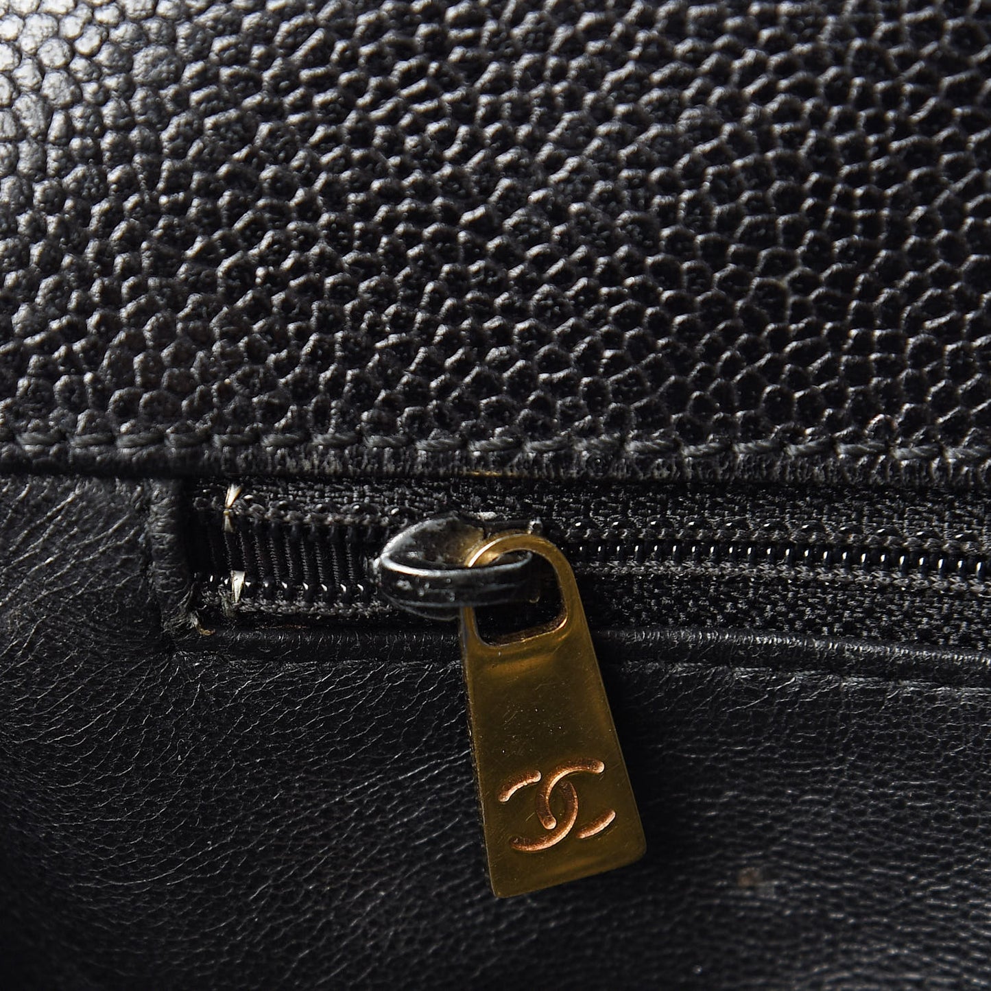 Caviar Quilted Medium Single Flap Black