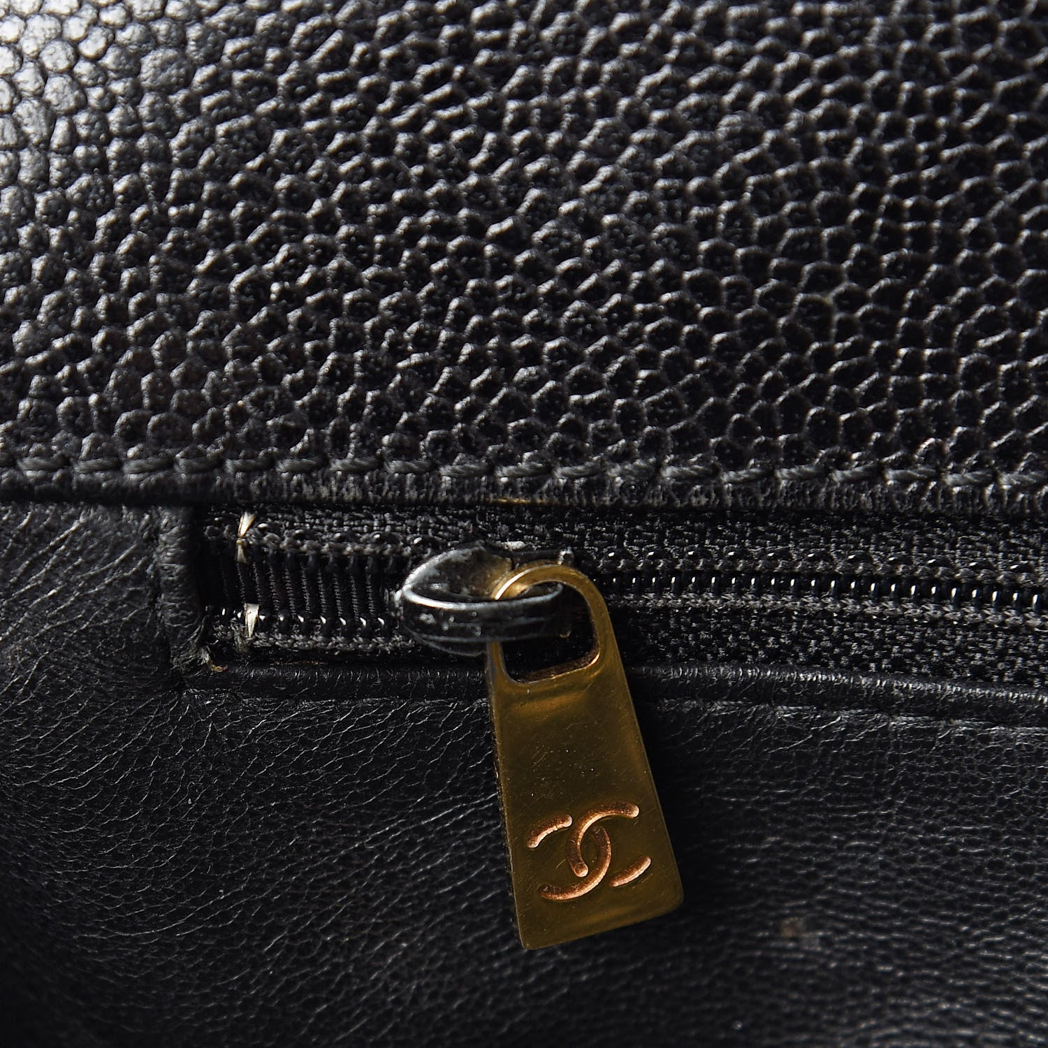 Chanel Caviar Quilted Medium Single Flap Black 8 of 15