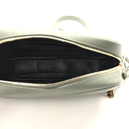Saint Laurent Grain De Poudre Matelasse Monogram Mini Lou Camera Bag Light Sage 5 of 11