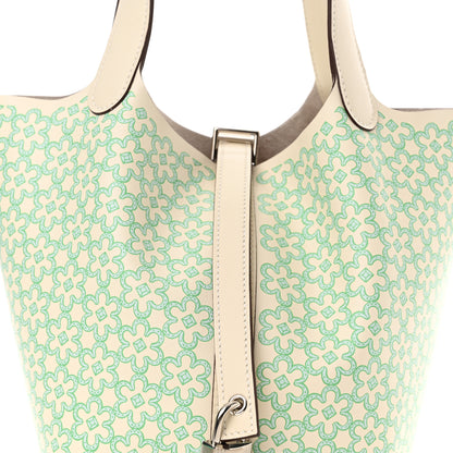 Hermes Swift Lucky Daisy Picotin Lock 18 PM Nata Vert 8 of 11