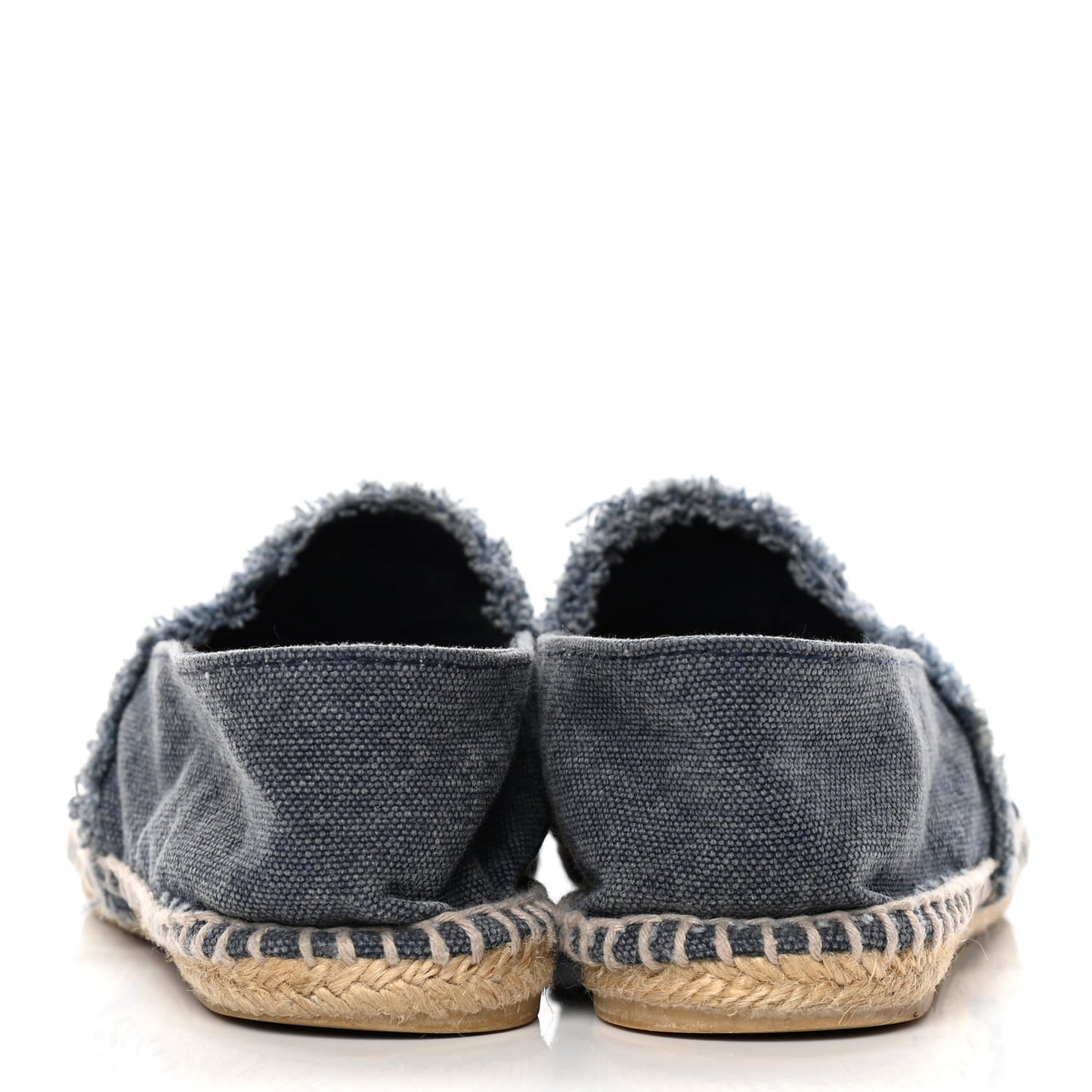 Linen CC Espadrilles 35 Blue Black