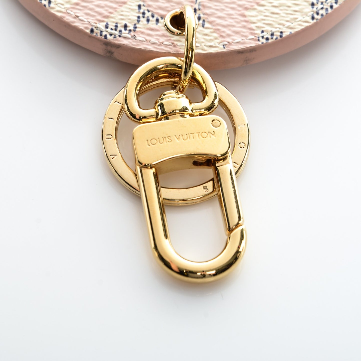 Damier Azur Tahitienne Bag Charm Key Ring