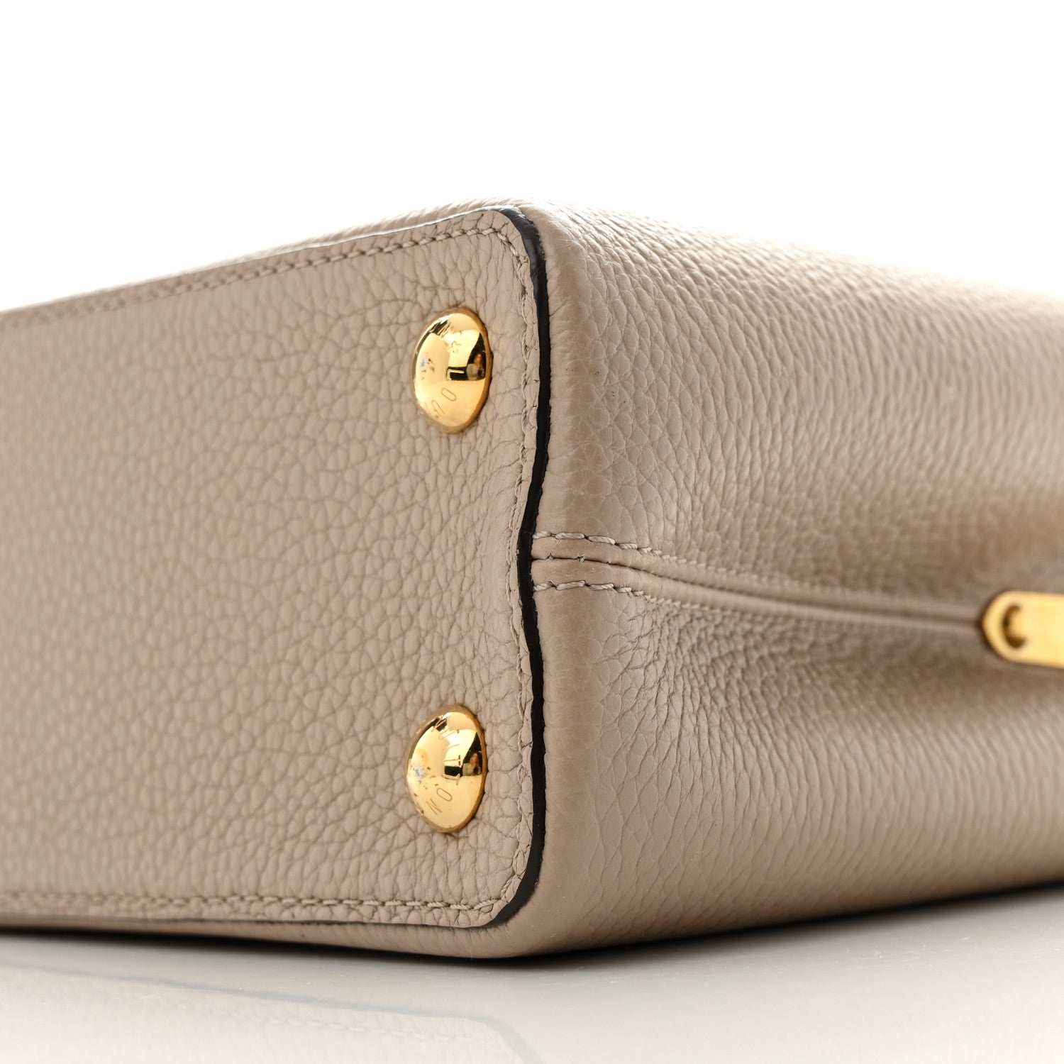 Louis Vuitton Taurillon Capucines BB Galet 10 of 11