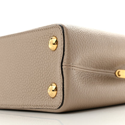 Louis Vuitton Taurillon Capucines BB Galet 10 of 11
