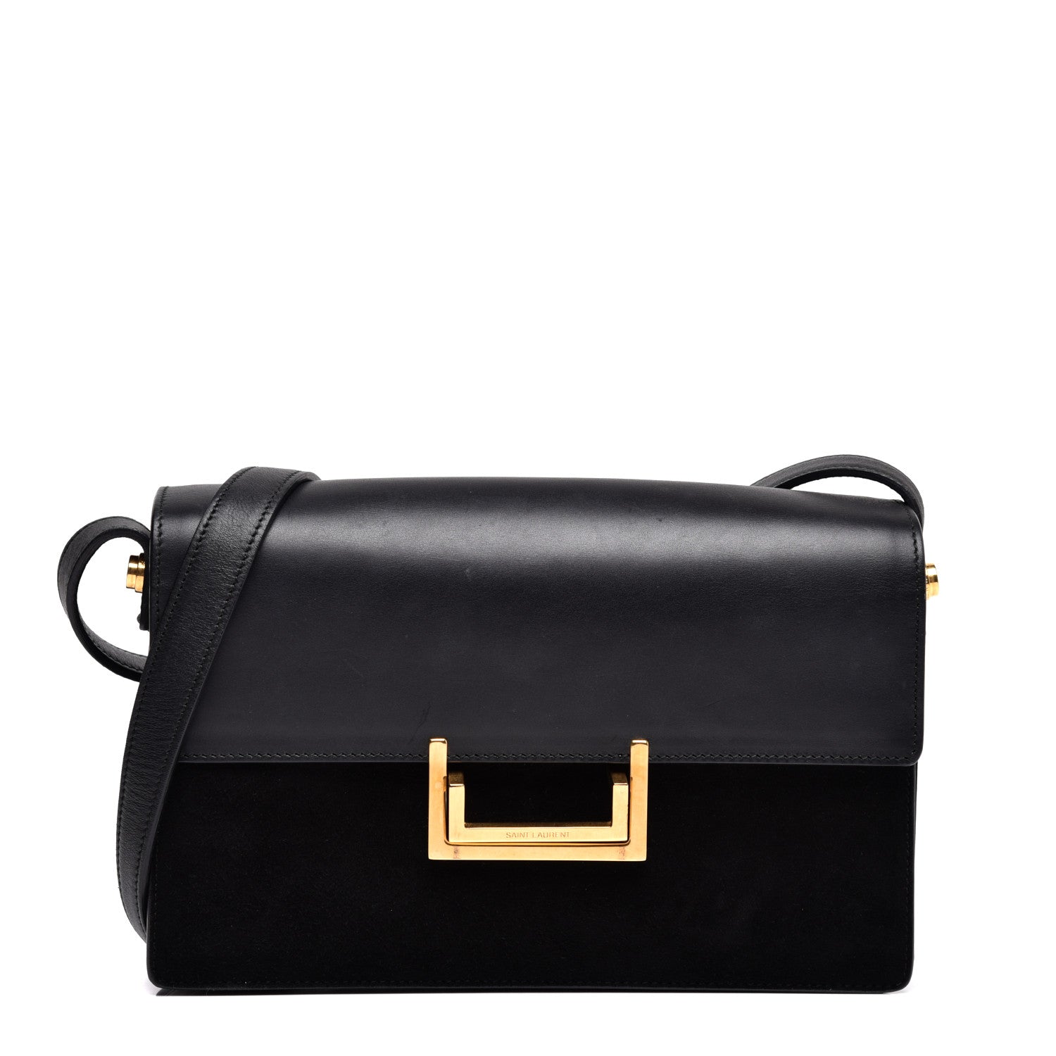 Saint Laurent Suede Calfskin Medium Classic Lulu Bag Black 1 of 14