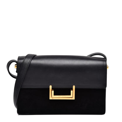 Saint Laurent Suede Calfskin Medium Classic Lulu Bag Black 1 of 14
